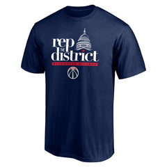 Navy Washington Wizards Push Ahead T-Shirt | NBA