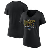 Black Golden State Warriors Women's Core Hometown Launch V-Neck T-Shirt sale | NBA