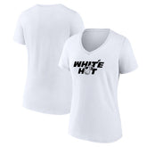 White Miami Heat Women's Core Hometown Launch V-Neck T-Shirt | NBA