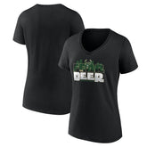 Women's Black Milwaukee Bucks Core Hometown V-Neck T-Shirt for sale | NBA