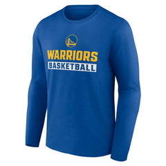 Royal Golden State Warriors Let's Go Long Sleeve T-Shirt sale | NBA