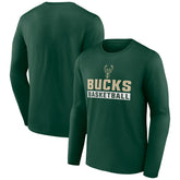 Green Milwaukee Bucks Let's Go Long Sleeve T-Shirt | NBA
