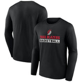 Black Portland Trail Blazers Let's Go Long Sleeve T-Shirt | NBA