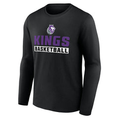 Black Sacramento Kings Let's Go Long Sleeve T-Shirt | NBA