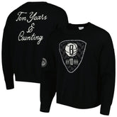 Black Brooklyn Nets AUTHMADE 10th Anniversary Pullover Sweater | NBA