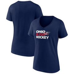 Columbus Blue Jackets Women's Active Edge V-Neck T-Shirt - NHL T-shirts
