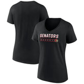 Ottawa Senators Women's Primary Play V-Neck T-Shirt - NHL T-shirts