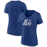 Tampa Bay Lightning Women's Active Edge V-Neck T-Shirt - NHL T-shirts