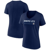 Winnipeg Jets Women's Primary Play V-Neck T-Shirt - NHL T-shirts