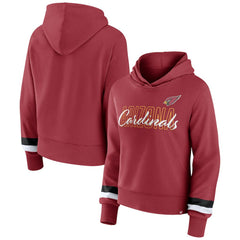 Arizona Cardinals Women's Over Under Pullover Hoodie | NFL Discount