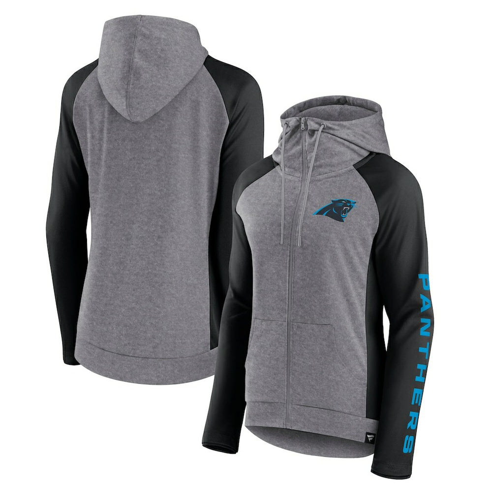 Carolina Panthers Women's Blind Side Lightweight Full-Zip Hoodie | NFL US