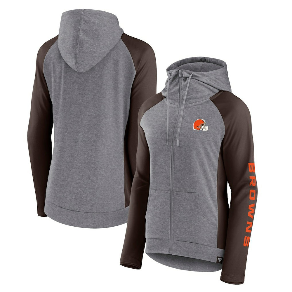Cleveland Browns Women's Blind Side Lightweight Full-Zip Hoodie | NFL On sale