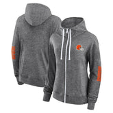 Cleveland Browns Women's Opening Coin Flip Lightweight Full-Zip Hoodie | NFL Hot