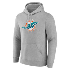 Miami Dolphins Primary Team Logo Fitted Pullover Hoodie | NFL Outlet