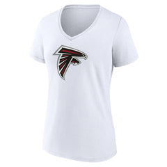 Atlanta Falcons Women's Primary Team Logo V-Neck T-Shirt | NFL Hot
