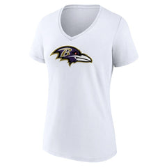 Baltimore Ravens Women's Primary Team Logo V-Neck T-Shirt | NFL New