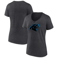 Carolina Panthers Women's Primary Team Logo V-Neck T-Shirt | NFL On sale