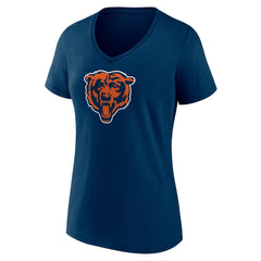 Chicago Bears Women's Primary Team Logo V-Neck T-Shirt | NFL Sale