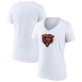 Chicago Bears Women's Primary Team Logo V-Neck T-Shirt | NFL Hot
