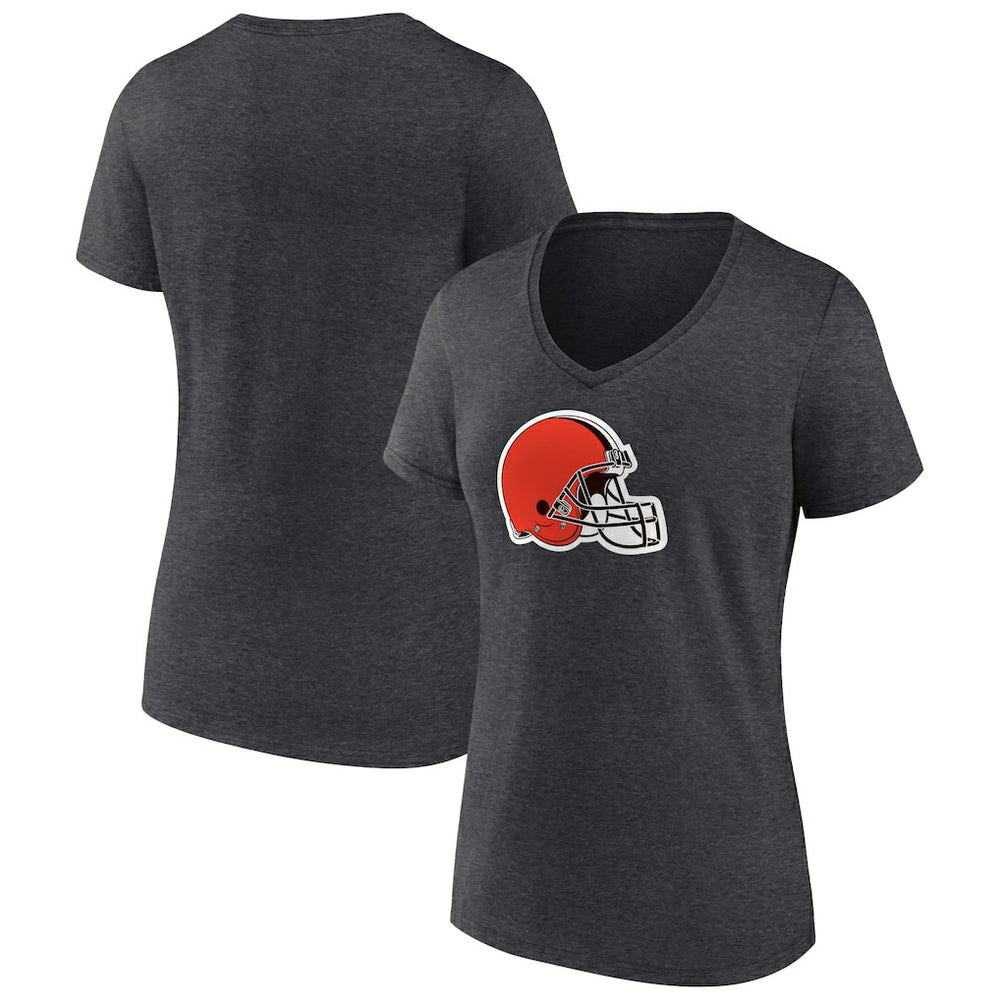 Cleveland Browns Women's Primary Team Logo V-Neck T-Shirt | NFL Sale