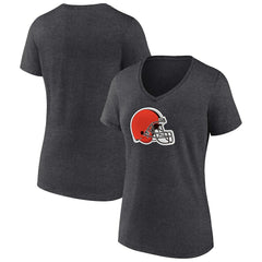 Cleveland Browns Women's Primary Team Logo V-Neck T-Shirt | NFL Sale