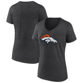 Denver Broncos Women's Primary Team Logo V-Neck T-Shirt | NFL New