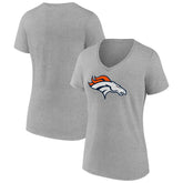 Denver Broncos Women's Primary Team Logo V-Neck T-Shirt | NFL Sale