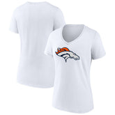 Denver Broncos Women's Primary Team Logo V-Neck T-Shirt | NFL Discount