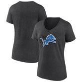 Detroit Lions Women's Primary Team Logo V-Neck T-Shirt | NFL Online