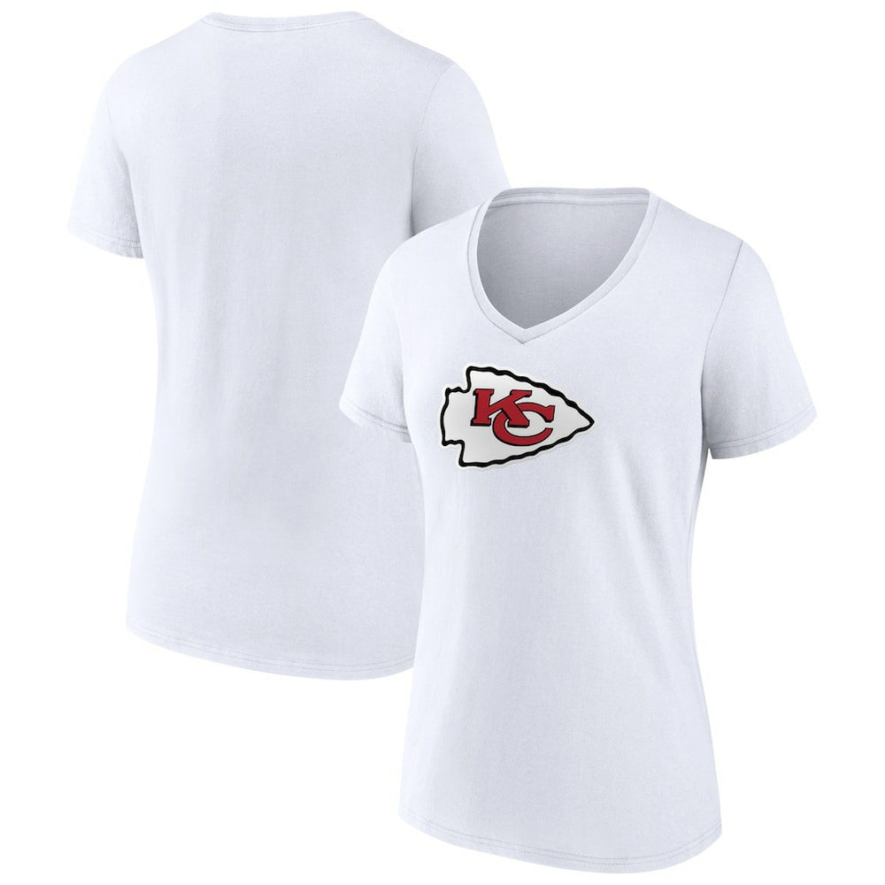 Kansas City Chiefs Women's Primary Team Logo V-Neck T-Shirt | NFL Sale