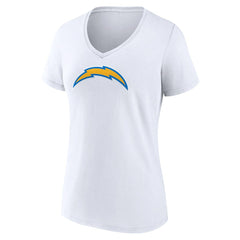 Los Angeles Chargers Women's Primary Team Logo V-Neck T-Shirt | NFL Outlet