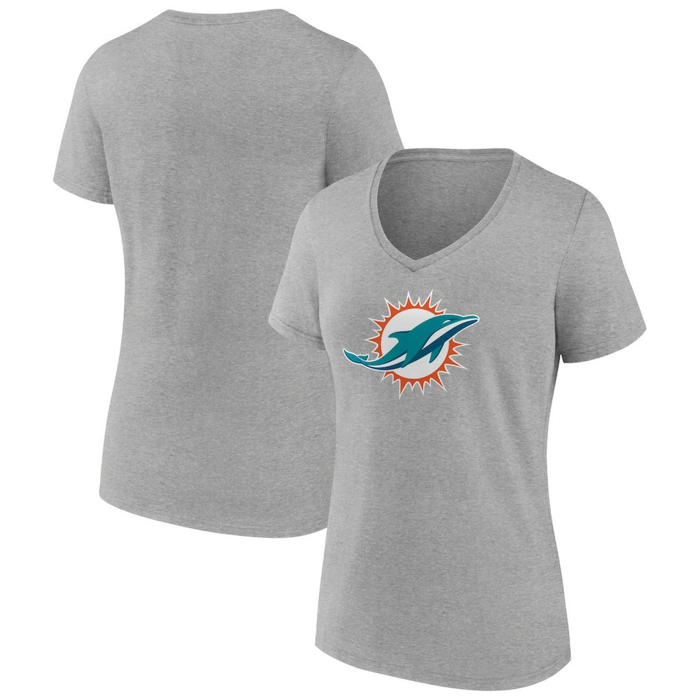 Miami Dolphins Women's Primary Team Logo V-Neck T-Shirt | NFL On sale