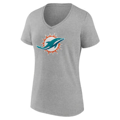 Miami Dolphins Women's Primary Team Logo V-Neck T-Shirt | NFL On sale