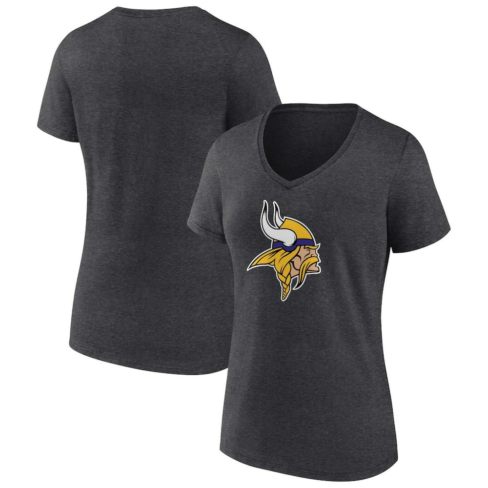 Minnesota Vikings Women's Primary Team Logo V-Neck T-Shirt | NFL US