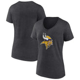 Minnesota Vikings Women's Primary Team Logo V-Neck T-Shirt | NFL US