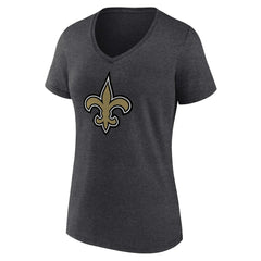 New Orleans Saints Women's Primary Team Logo V-Neck T-Shirt | NFL Sale