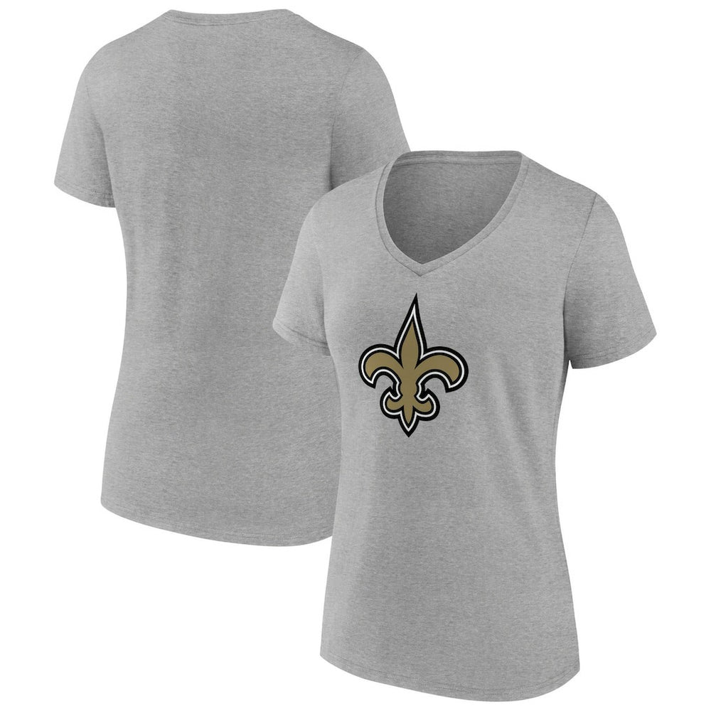 New Orleans Saints Women's Primary Team Logo V-Neck T-Shirt | NFL Online