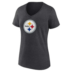 Pittsburgh Steelers Women's Primary Team Logo V-Neck T-Shirt | NFL On sale
