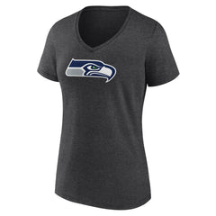 Seattle Seahawks Women's Primary Team Logo V-Neck T-Shirt | NFL New
