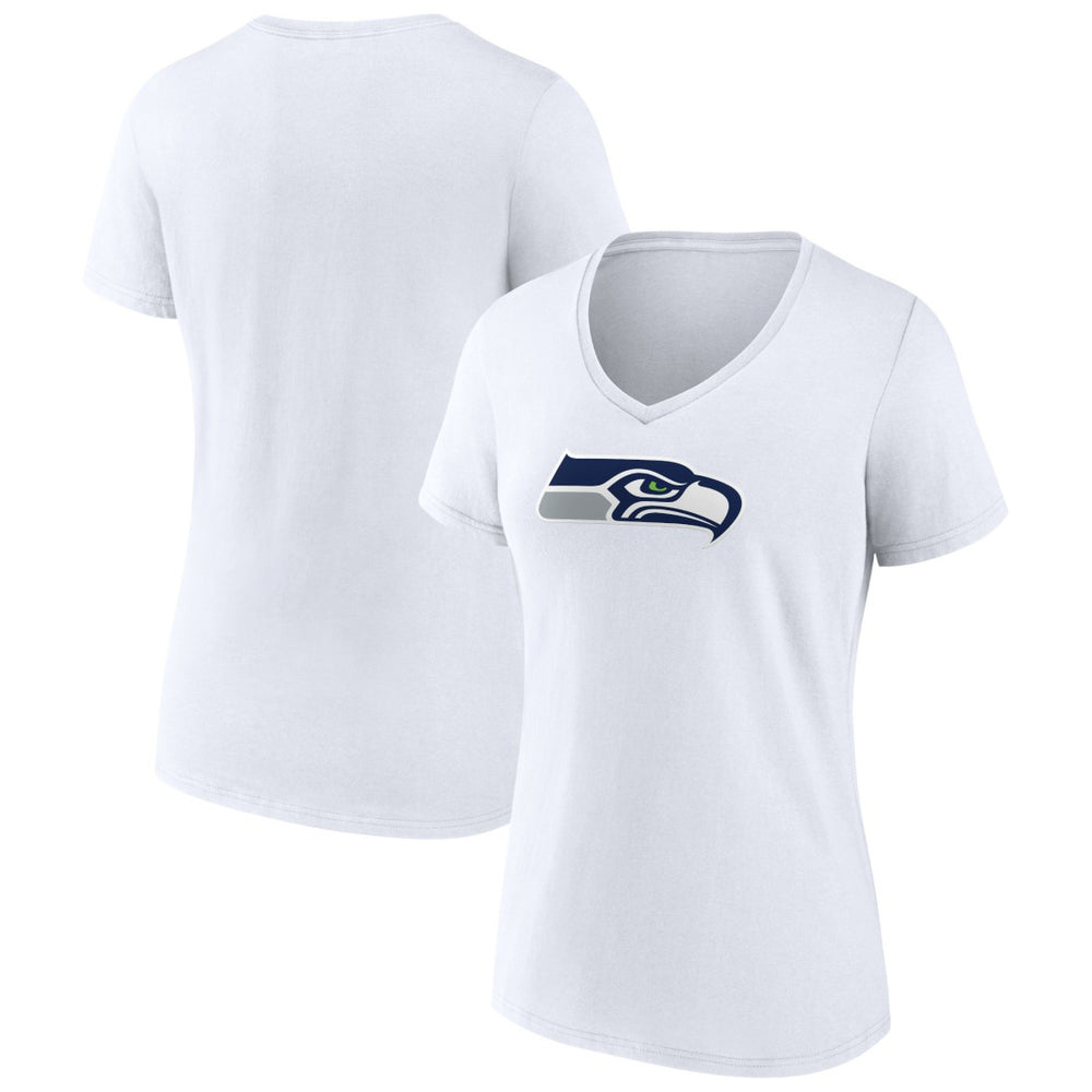 Seattle Seahawks Women's Primary Team Logo V-Neck T-Shirt | NFL Online