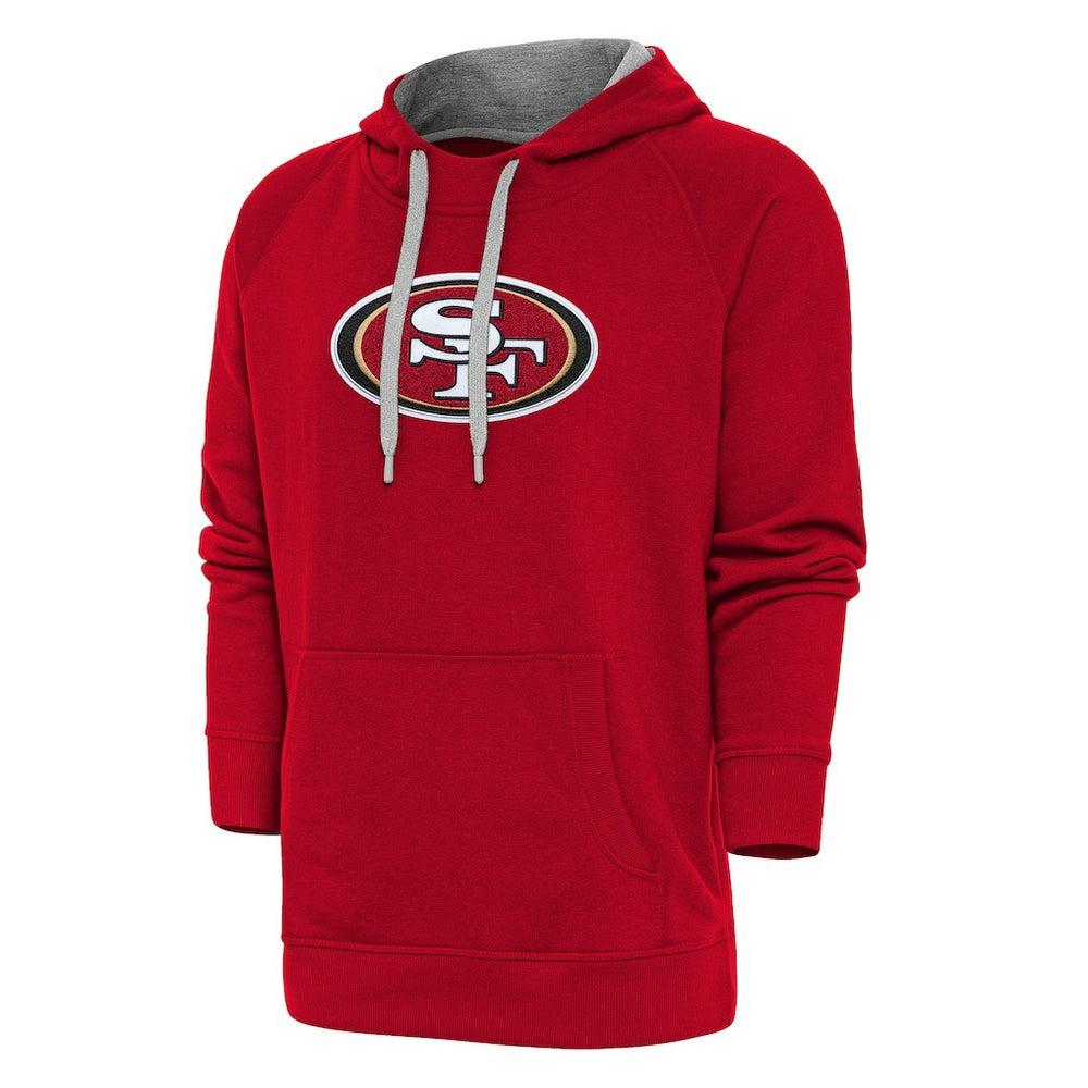 San Francisco 49ers Antigua Victory Chenille Pullover Hoodie | NFL Hot