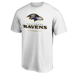 Baltimore Ravens Logo Team Lockup T-Shirt | NFL Discount