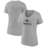 Baltimore Ravens Women's Logo Team Lockup V-Neck T-Shirt | NFL On sale