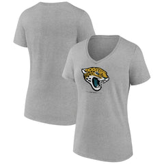 Jacksonville Jaguars Women's Logo Team Lockup V-Neck T-Shirt | NFL On sale