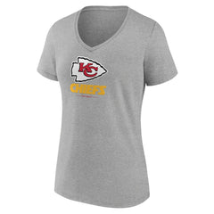 Kansas City Chiefs Women's Logo Team Lockup V-Neck T-Shirt | NFL Near me