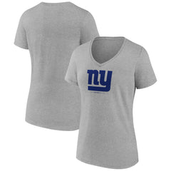 New York Giants Women's Logo Team Lockup V-Neck T-Shirt | NFL US