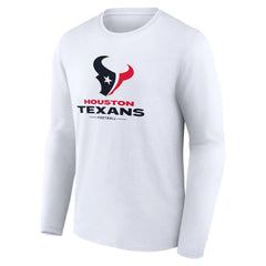 Houston Texans Logo Team Lockup Long Sleeve T-Shirt | NFL Sale