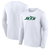 New York Jets Logo Team Lockup Long Sleeve T-Shirt | NFL Outlet
