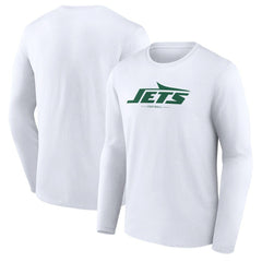 New York Jets Logo Team Lockup Long Sleeve T-Shirt | NFL Outlet