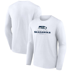 Seattle Seahawks Logo Team Lockup Long Sleeve T-Shirt | NFL US